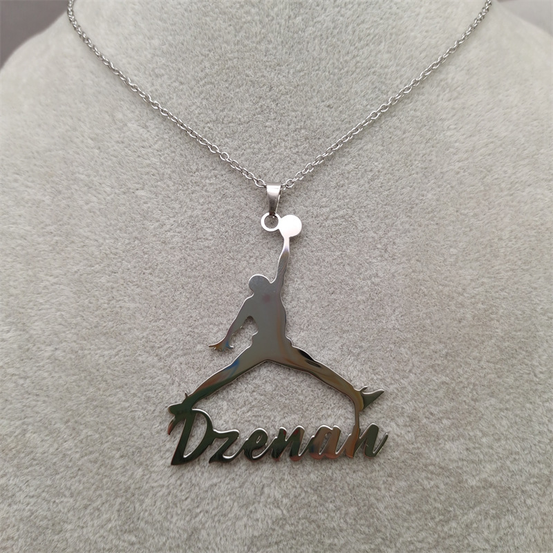 Collar personalizado con nombre del logotipo de Jordan